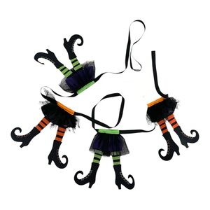 NWT Ashland Halloween Witch Legs Garland 6ft Decorative Accent Home Decor Fall